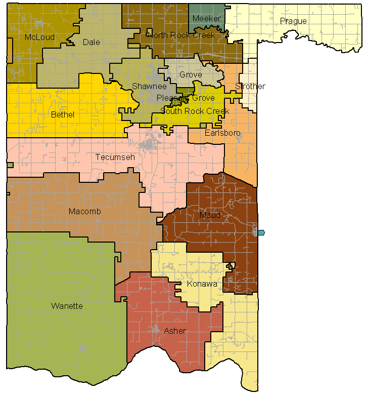 City Of Shawnee OK Pottawatomie County School Districts